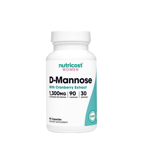 Nutricost D-Mannose with Cranberry Extract for Women 1300 mg (90 Kapseln)