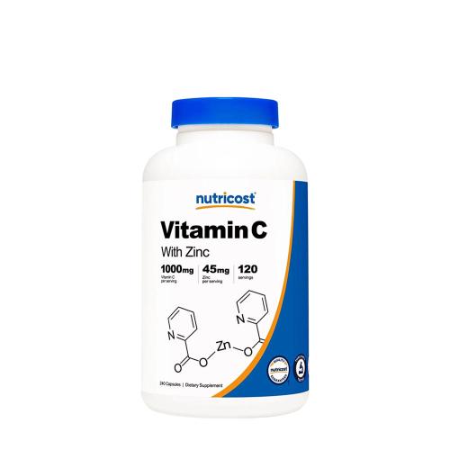 Nutricost Vitamin C (with Zinc) 1,000 mg (240 Kapseln)