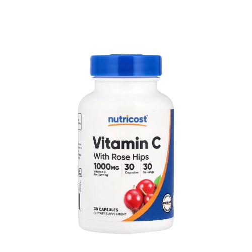 Nutricost Vitamin C with Rose Hips Capsules (30 Kapseln)