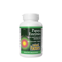   Natural Factors NATURAL FACTORS PAPAYA ENZYMES WITH AMYLASE AND BROMELAIN (60 CHEWABLE TABLETS) (60 Kautabletten)