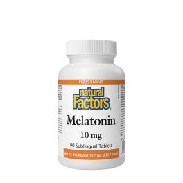 Natural Factors Melatonin 10 mg (90 Tabletten, Pfefferminze)