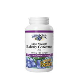   Natural Factors Super Strength Blueberry Concentrate 500 mg (180 Weichkapseln)