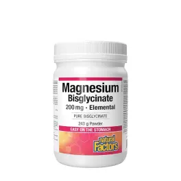   Natural Factors NATURAL FACTORS MAGNESIUM BISGLYCINATE PURE 200 MG (145 G) (240 g)