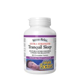   Natural Factors Tranquil Sleep Extra Strength (60 Kautabletten, Tropische Frucht)