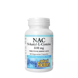   Natural Factors N-Acetyl-L-Cysteine Amino Acid (NAC) 600 mg (60 veg.Kapseln)