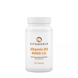 Vitaworld Vitamin D3 4000 IU (100 Kapseln)