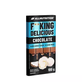   ALLNUTRITION Fitking Delicious Chocolate (100 g, Milchschokolade mit Kokos)