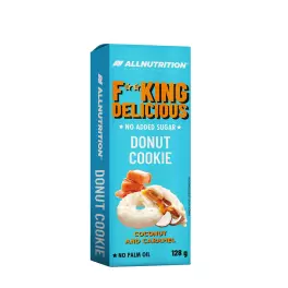   ALLNUTRITION Fitking Delicious Donut Cookie (128 g, Kokosnuss und Karamell)