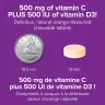 Webber Naturals Vitamin C+D3 500 mg/500 IU (200 Kautabletten, Orange)