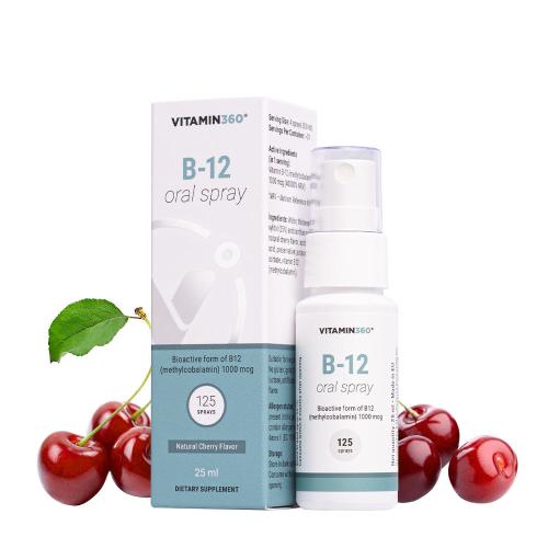 Vitamin360 B-12 Oral Spray (25 ml, Süße Kirsche)